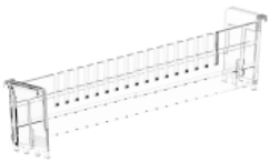 Modul-Teiler 50mm transparent Kappler